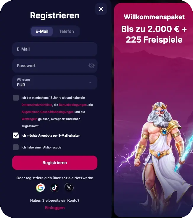 NVCasino Registration